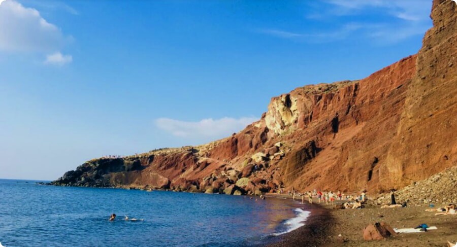 7 bästa stränderna i Santorini, Grekland